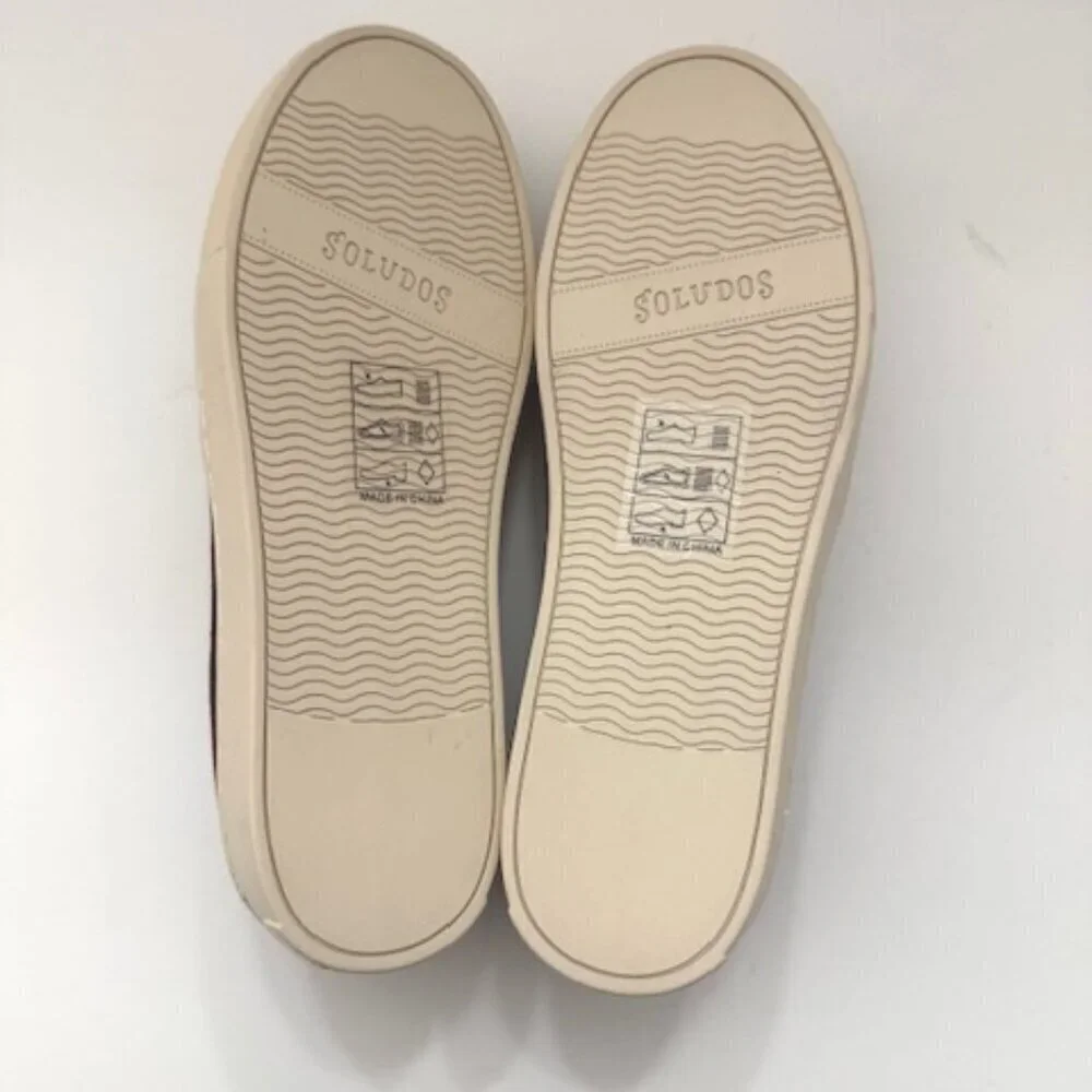 Soludos Anthropologie Velvet Llama Slip-on Sneakers in Burgundy Women's 6 NWOB